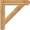 Ekena Millwork Traditional Craftsman Rough Sawn Bracket w/ Offset Brace, Western Red Cedar, 8"W x 38"D x 38"H BKT0806X38X38TRA04RWR - alternate 3